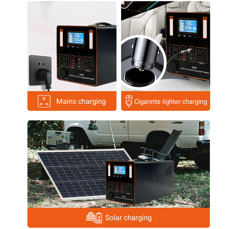 Outdoor solar generator 1000w portable power stations