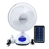 Cooling Rechargeable Fan Solar Energy Table Fan with Solar Panel for Home Camping RV