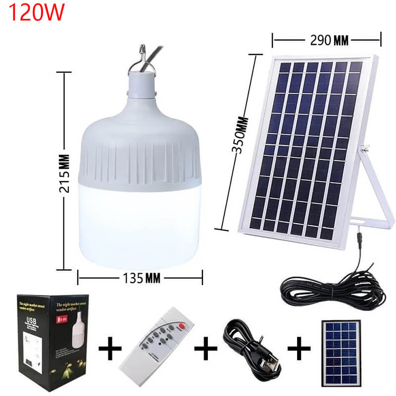 Outdoor Emergency Rechargeable Solar Light Bulb 