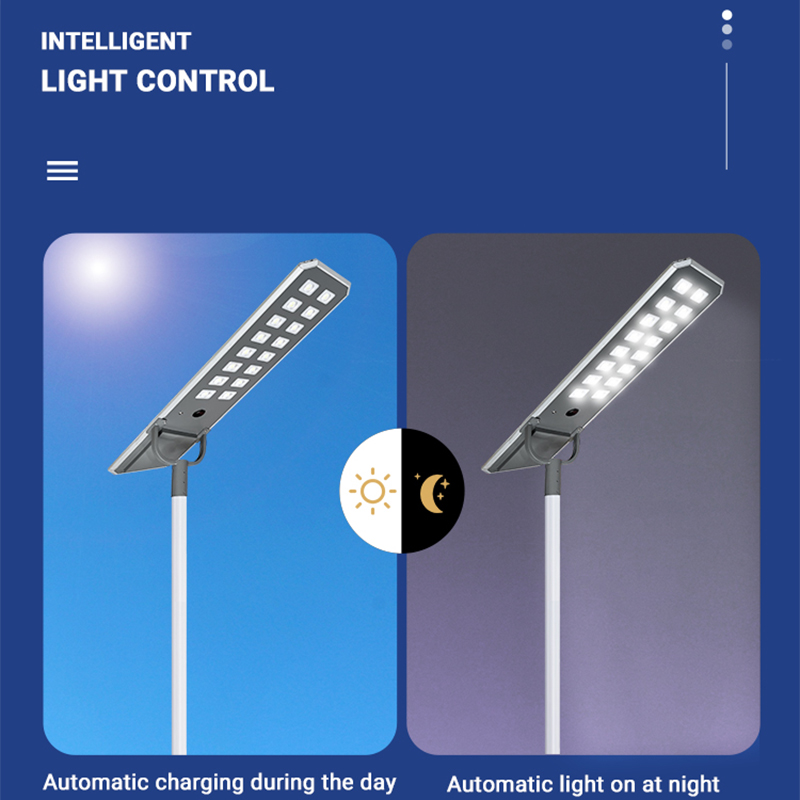 Large all in one led solar powered street light