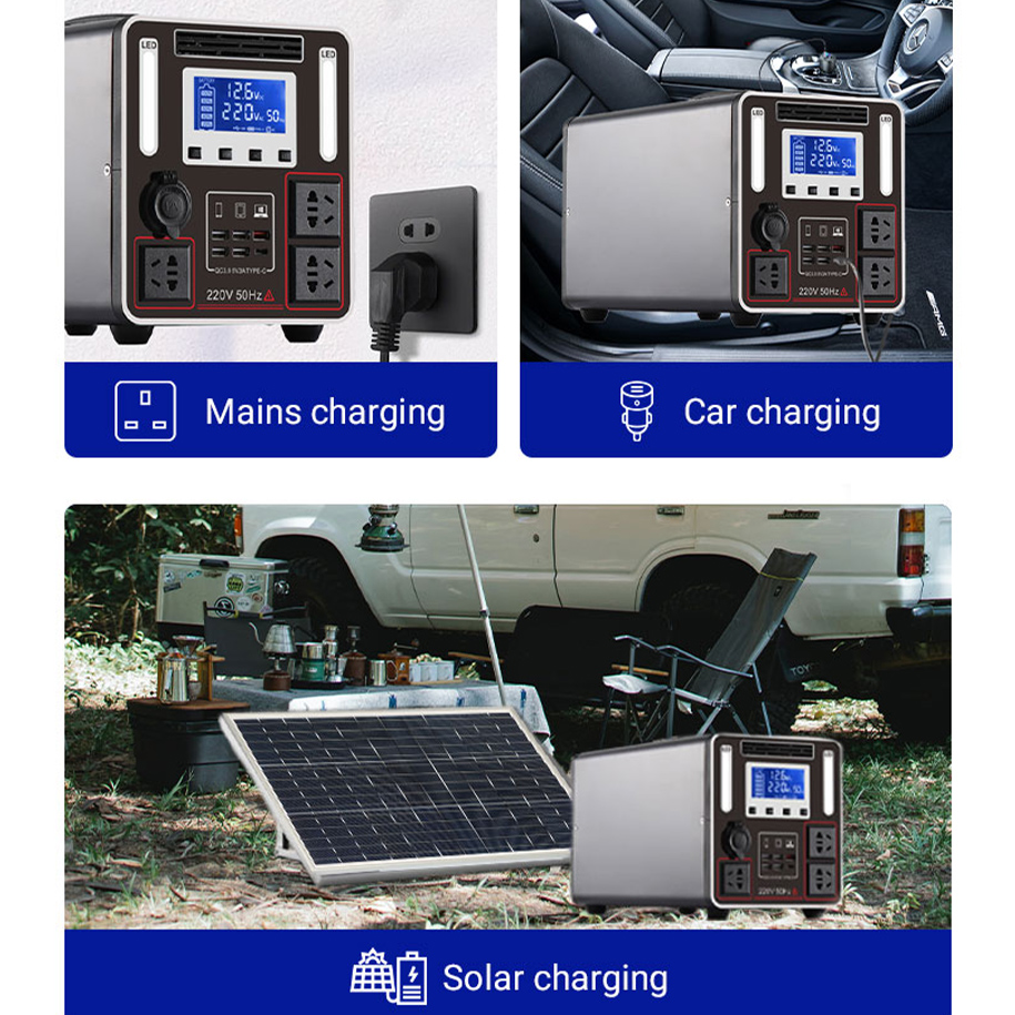  Portable Solar Generator Power Station for Camping, Home, Travel, Indoor And Outdoor Use 